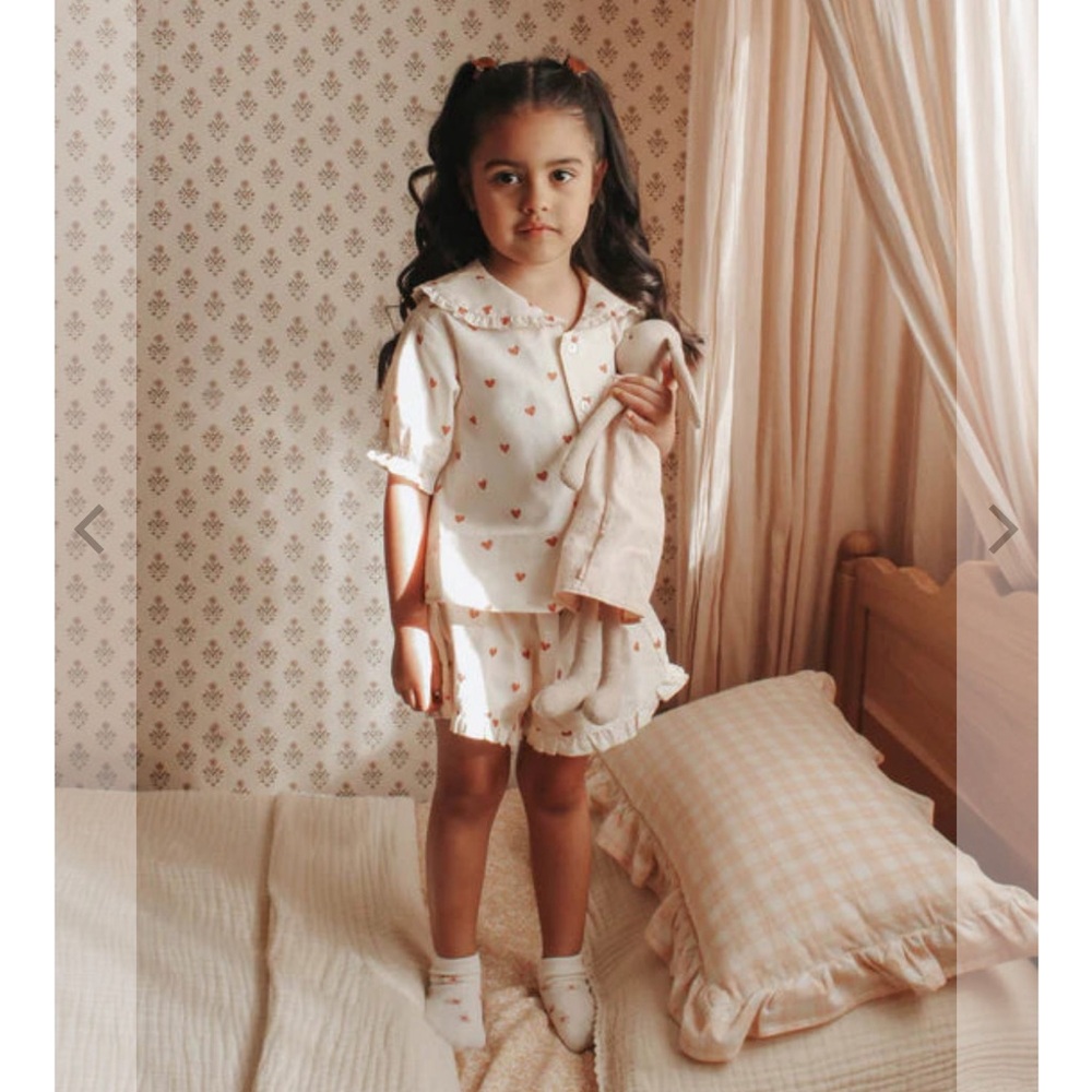 Rylee + Cru Delilah Heart Pajama Set‎ | Girls 8–9